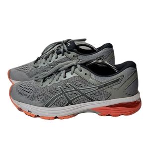 Asics Gray Orange GT 1000 6 Womans Running Shoes